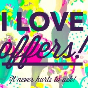 SEND YOUR REASONABLE OFFERS AND BUNDLES!